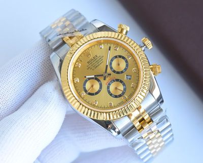 Rolex Daytona 9100 Movement 904L Steel 41mm Gold/Green Face Two-tone Jubilee Men Watch
